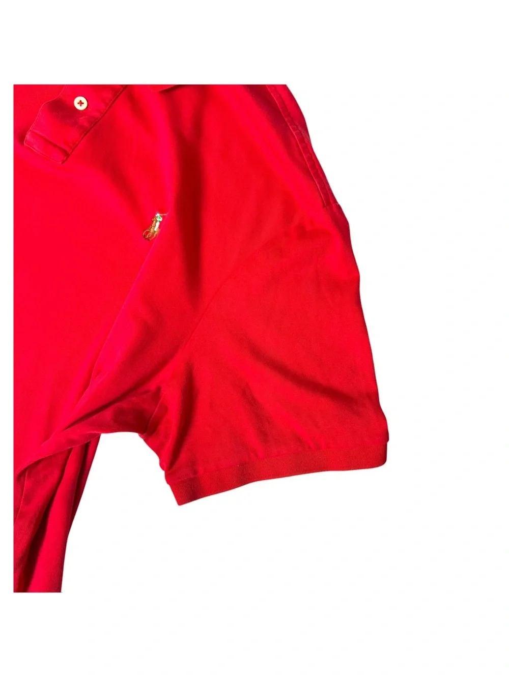 Polo Ralph Lauren Soft Touch Polo Shirt Mens Size XL Red Pima Cotton Pony Logo